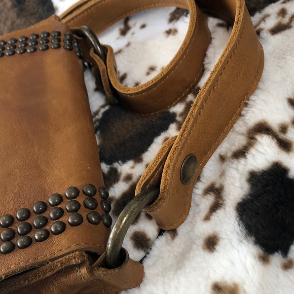 McFadin Western leather studded fringe saddle bag Texas Rodeo Cowgirl - Picture 15 of 16